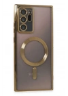 Mey İthalat®  Samsung Galaxy Note 20 Ultra Kılıf Kross Magneticsafe Kapak - Gold