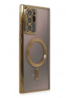 Mey İthalat®  Samsung Galaxy Note 20 Ultra Kılıf Kross Magneticsafe Kapak - Gold