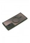 Mey İthalat®  Samsung Galaxy Note 20 Ultra Kılıf Kross Magneticsafe Kapak - Koyu Yeşil