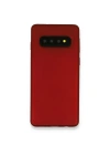 Mey İthalat®  Samsung Galaxy S10 Plus Kılıf First Silikon - Bordo