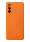 Mey İthalat®  Samsung Galaxy S20 FE Kılıf Nano içi Kadife Silikon - Turuncu