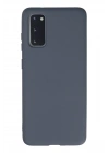 Mey İthalat®  Samsung Galaxy S20 Kılıf Nano içi Kadife Silikon - Gri