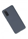 Mey İthalat®  Samsung Galaxy S20 Kılıf Nano içi Kadife Silikon - Gri