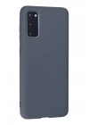 Mey İthalat®  Samsung Galaxy S20 Kılıf Nano içi Kadife Silikon - Gri