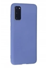 Mey İthalat®  Samsung Galaxy S20 Kılıf Nano içi Kadife Silikon - Lila