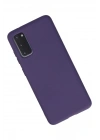 Mey İthalat®  Samsung Galaxy S20 Kılıf Nano içi Kadife Silikon - Mor