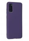 Mey İthalat®  Samsung Galaxy S20 Kılıf Nano içi Kadife Silikon - Mor