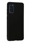 Mey İthalat®  Samsung Galaxy S20 Kılıf Nano içi Kadife Silikon - Siyah