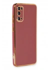 Mey İthalat®  Samsung Galaxy S20 Kılıf Volet Silikon - Kırmızı