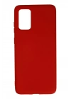 Mey İthalat®  Samsung Galaxy S20 Plus Kılıf Nano içi Kadife Silikon - Kırmızı