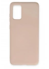 Mey İthalat®  Samsung Galaxy S20 Plus Kılıf Nano içi Kadife Silikon - Pudra