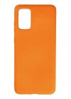 Mey İthalat®  Samsung Galaxy S20 Plus Kılıf Nano içi Kadife Silikon - Turuncu