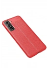 Mey İthalat®  Samsung Galaxy S21 FE Kılıf Auto Focus Kapak - Kırmızı