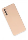 Mey İthalat®  Samsung Galaxy S21 Kılıf Nano içi Kadife Silikon - Pudra