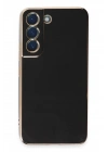 Mey İthalat®  Samsung Galaxy S21 Kılıf Volet Silikon - Siyah