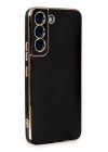 Mey İthalat®  Samsung Galaxy S21 Kılıf Volet Silikon - Siyah