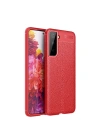 Mey İthalat®  Samsung Galaxy S21 Plus Kılıf Auto Focus Kapak - Kırmızı