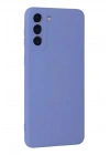 Mey İthalat®  Samsung Galaxy S21 Plus Kılıf Nano içi Kadife Silikon - Lila