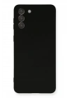 Mey İthalat®  Samsung Galaxy S21 Plus Kılıf Nano içi Kadife Silikon - Siyah