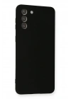 Mey İthalat®  Samsung Galaxy S21 Plus Kılıf Nano içi Kadife Silikon - Siyah