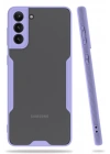 Mey İthalat®  Samsung Galaxy S21 Plus Kılıf Platin Silikon - Lila