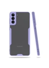 Mey İthalat®  Samsung Galaxy S21 Plus Kılıf Platin Silikon - Lila