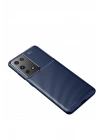 Mey İthalat®  Samsung Galaxy S21 Ultra Kılıf Auto Focus Karbon Kapak - Lacivert