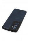 Mey İthalat®  Samsung Galaxy S21 Ultra Kılıf Loop Deri Silikon - Lacivert