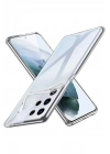 Mey İthalat®  Samsung Galaxy S21 Ultra Kılıf Lüx Şeffaf Silikon
