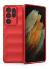 Mey İthalat®  Samsung Galaxy S21 Ultra Kılıf Optimum Silikon - Kırmızı