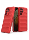 Mey İthalat®  Samsung Galaxy S21 Ultra Kılıf Optimum Silikon - Kırmızı