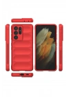 Mey İthalat®  Samsung Galaxy S21 Ultra Kılıf Optimum Silikon - Kırmızı