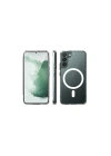 Mey İthalat®  Samsung Galaxy S22 Plus Kılıf Magneticsafe Şeffaf Silikon - Şeffaf