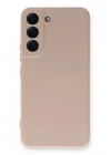 Mey İthalat®  Samsung Galaxy S22 Plus Kılıf Nano içi Kadife Silikon - Pudra