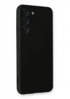 Mey İthalat®  Samsung Galaxy S22 Plus Kılıf Nano içi Kadife Silikon - Siyah