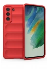 Mey İthalat®  Samsung Galaxy S22 Plus Kılıf Optimum Silikon - Kırmızı