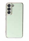Mey İthalat®  Samsung Galaxy S22 Plus Kılıf Volet Silikon - Açık Yeşil