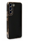 Mey İthalat®  Samsung Galaxy S22 Plus Kılıf Volet Silikon - Siyah