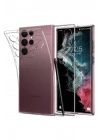 Mey İthalat®  Samsung Galaxy S22 Ultra Kılıf Lüx Şeffaf Silikon