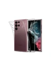 Mey İthalat®  Samsung Galaxy S22 Ultra Kılıf Lüx Şeffaf Silikon