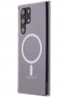 Mey İthalat®  Samsung Galaxy S22 Ultra Kılıf Magneticsafe Şeffaf Silikon - Şeffaf