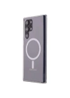 Mey İthalat®  Samsung Galaxy S22 Ultra Kılıf Magneticsafe Şeffaf Silikon - Şeffaf