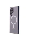 Mey İthalat®  Samsung Galaxy S22 Ultra Kılıf Magneticsafe Şeffaf Silikon - Şeffaf
