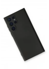 Mey İthalat®  Samsung Galaxy S22 Ultra Kılıf Nano içi Kadife Silikon - Siyah