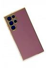 Mey İthalat®  Samsung Galaxy S22 Ultra Kılıf Volet Silikon - Kırmızı