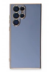 Mey İthalat®  Samsung Galaxy S22 Ultra Kılıf Volet Silikon - Mavi