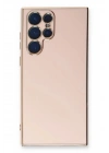Mey İthalat®  Samsung Galaxy S22 Ultra Kılıf Volet Silikon - Pembe