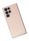 Mey İthalat®  Samsung Galaxy S22 Ultra Kılıf Volet Silikon - Pembe
