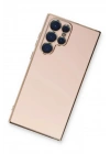 Mey İthalat®  Samsung Galaxy S22 Ultra Kılıf Volet Silikon - Pembe