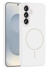 Mey İthalat®  Samsung Galaxy S23 FE Kılıf Jully Magsafe Kapak - Beyaz